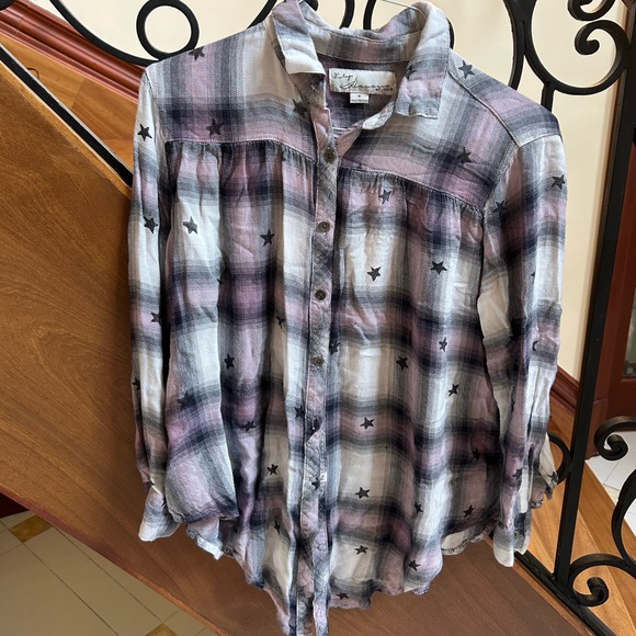 Vintage Havana Quilted Button Up